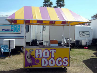 hot dog stand. Choose One: Hot Dog Stands
